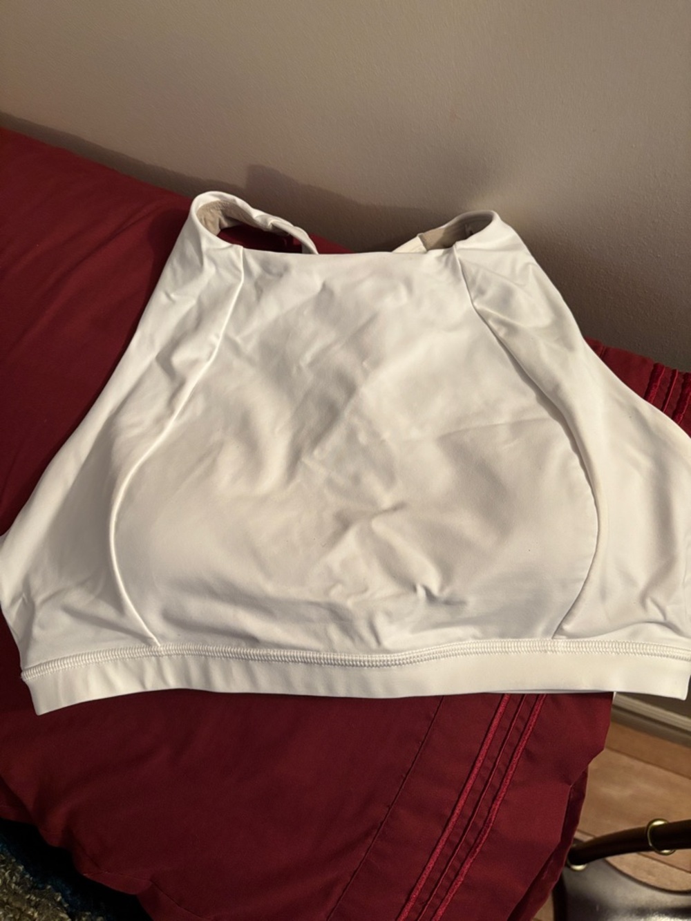 lululemon athletica White High-Neck Strappy Sports Bra